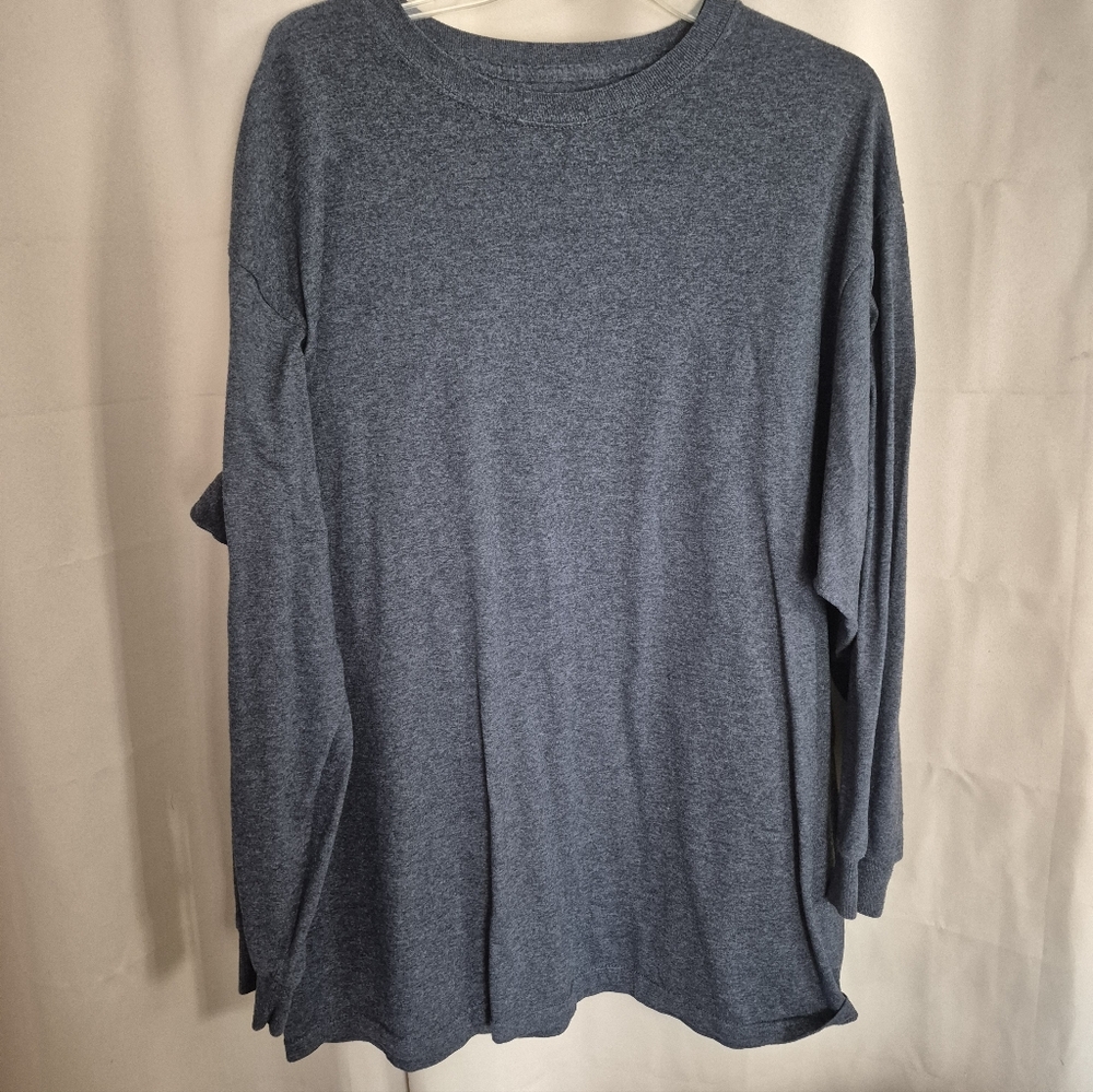 Jerzees Long Sleeve Shirt - Heather Blue